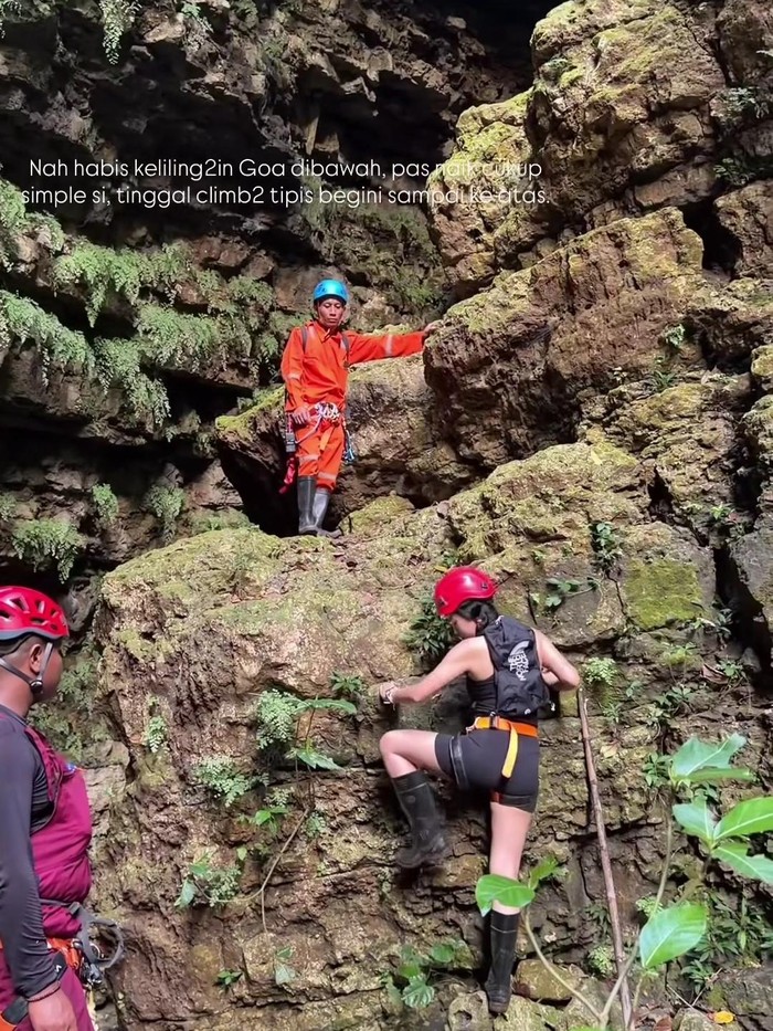 Wendy Walters Bak Lara Croft, Rappeling di Gua Jomblang dan Ngeleng