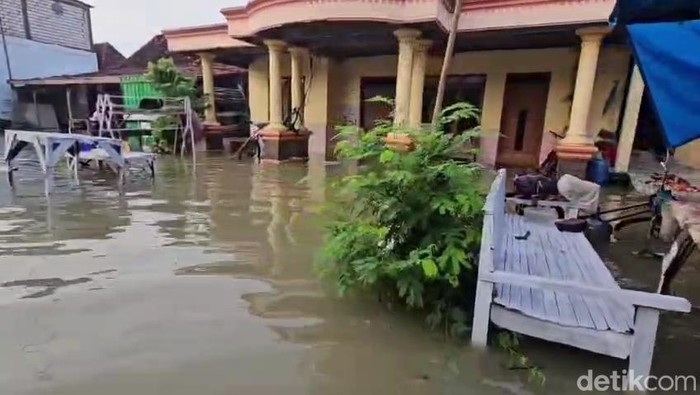 Banjir di Desa Ketitang Wetan, Kecamatan Batangan, Pati, Senin (25/7/2026).