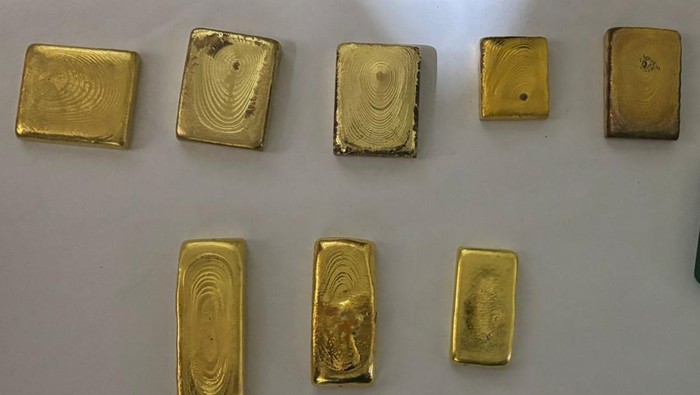 Barang bukti delapan keping emas tambang ilegal diamankan Polres Bungo