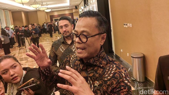 COO Danantara Dony Oskaria ditemui di kantornya, Wisma Danantara, Jakarta Selatan, Senin (25/5/2026).
