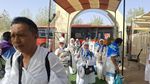 Potret Kedatangan Jemaah Haji Indonesia Tiba di Arafah