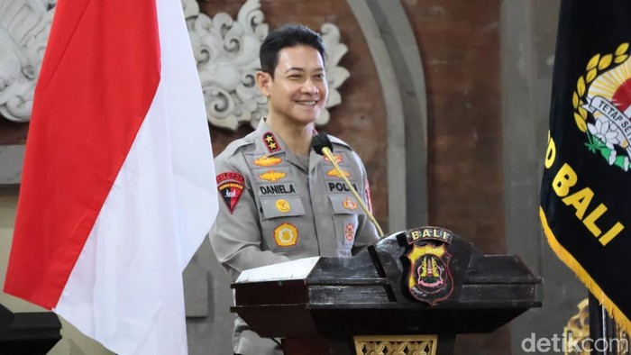 Kapolda Bali Irjen Daniel Adityajaya saat memberi sambutan pada Musda PP Polri Bali 2026, Senin (25/5/2026).
