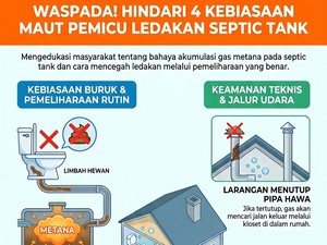 Kebiasaan Buruk Pakai Septic Tank yang Bisa Bikin Rumah Kebakaran