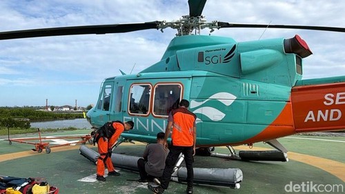 Persiapan evakuasi turis asal Malaysia yang terjatuh di Gunung Rinjani, Lombok, NTB, Senin (25/5/2026).