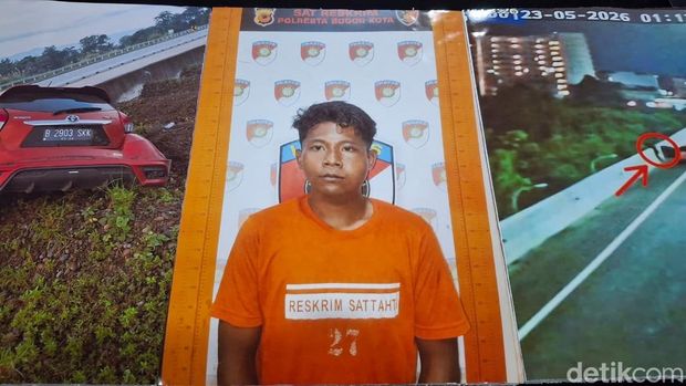 Polisi menggelar konferensi pers kasus pembunuhan wanita di Kota Bogor, Senin (25/5/2026).