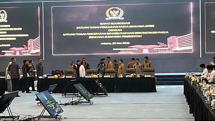 Rapat Satgas DPR dengan pemerintah (Anggi/detikcom)