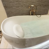 Kamar mandi utama dilengkapi bathtub yang viral karena harganya yang disebut-sebut mencapai ratusan juta rupiah. (Foto: YouTube/tasya farasya)