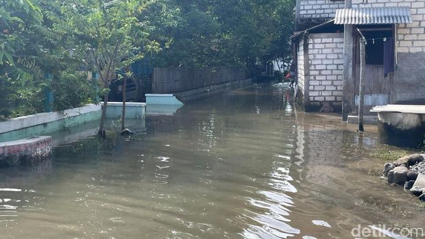 Banjir Pati Kondisi banjir di Desa Ketitang Wetan Kecamatan Batangan, Kabupaten Pati, Selasa (26/5/2026).