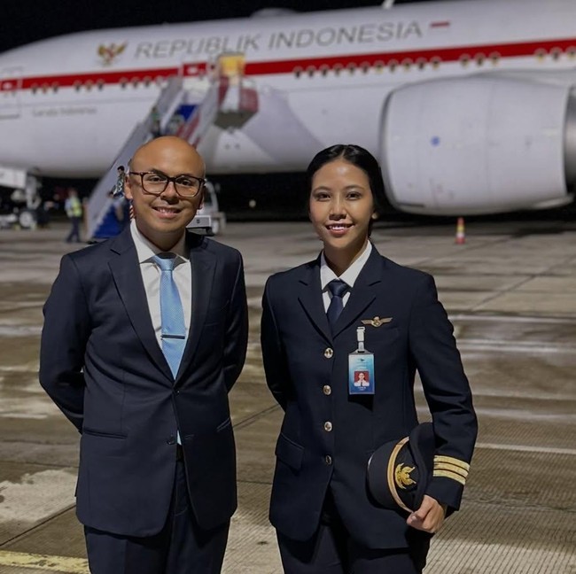 Potret Captain Tania Widjaya Bukan Pilot Biasa, Kini Terbangkan Presiden RI