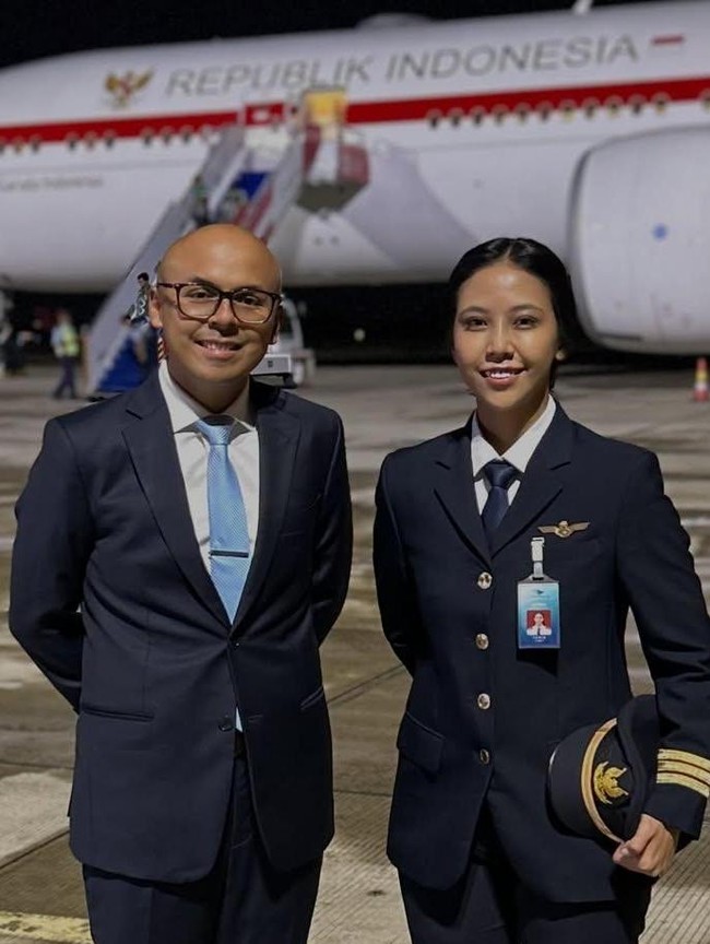 Potret Captain Tania Widjaya Bukan Pilot Biasa, Kini Terbangkan Presiden RI