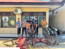 2 Pria Ditangkap Usai Curi dan Sembelih Sapi Warga di Musi Rawas