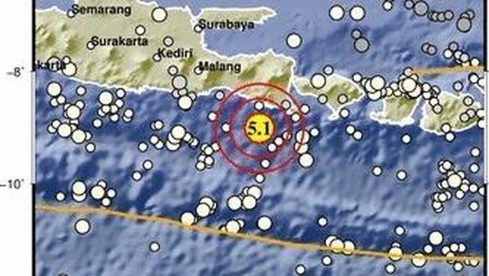 Gempa M 5,1 di Jember
