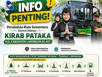 Trans Jatim Koridor 7 Dialihkan Saat Kirab Pataka HJL Lamongan ke-457