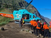 Pendaki Malaysia yang Jatuh di Gunung Rinjani Diterbangkan ke Bali