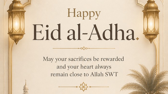 kumpulan ucapan happy Eid Mubarak 2026 bahasa Inggris dan artinya