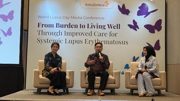 World Lupus Day Media Conference oleh AstraZeneca di kawasan Jakarta Selatan, Selasa (26/5/2026). (CNBC Indonesia/Lynda Hasibuan) World Lupus Day Media Conference oleh AstraZeneca di kawasan Jakarta Selatan, Selasa (26/5/2026). (CNBC Indonesia/Lynda Hasibuan)