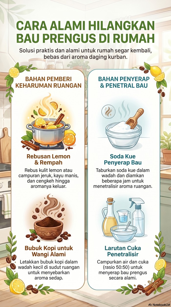 cara menghilangkan bau prengus di rumah