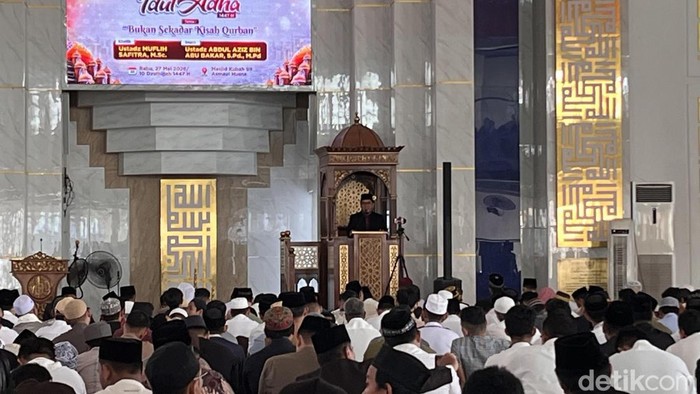 Khatib Salat Idul Adha 1447 H di Masjid Kubah 99 Makassar, Muflih Safitra.