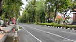Jalanan di Kota Surabaya Lengang saat Lebaran Idul Adha