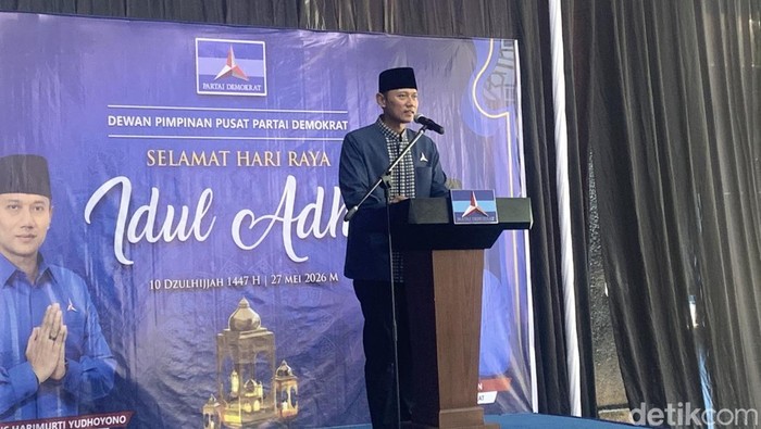 Ketua Umum (Ketum) Partai Demokrat, Agus Harimurti Yudhoyono (AHY) (Mulia/detikcom)