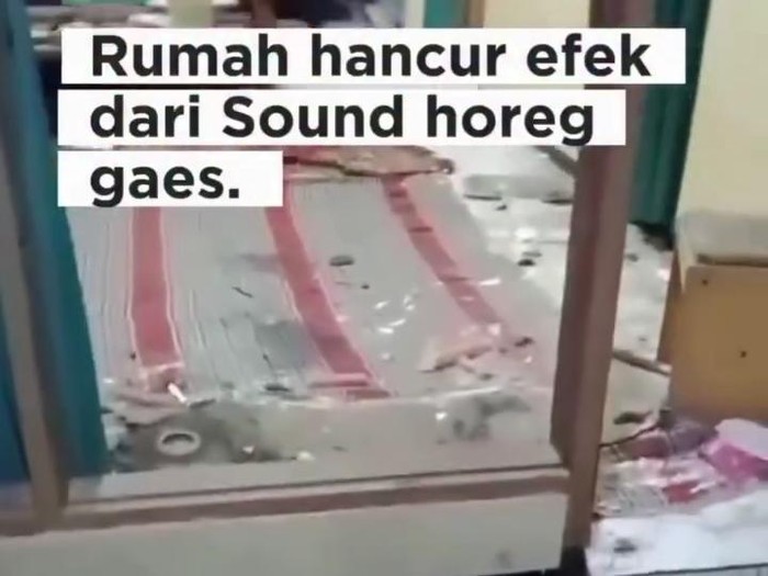 Rumah warga Bandungrejo, Kalinyamatan, Jepara rusak akibat sound horeg, Rabu (26/6/2026).