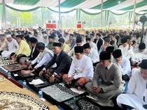 Ribuan Warga Salat Idul Adha di Griya Agung, Herman Deru Soroti Keteledanan Nabi