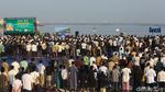 Salat Idul adha di Pantai Ancol Dipadati Ribuan Umat Muslim