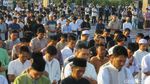 Salat Idul adha di Pantai Ancol Dipadati Ribuan Umat Muslim