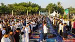 Salat Idul adha di Pantai Ancol Dipadati Ribuan Umat Muslim