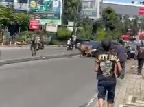 Sapi Kurban Lepas Berlarian ke Jalanan di Ciputat, Bikin Lalin Macet