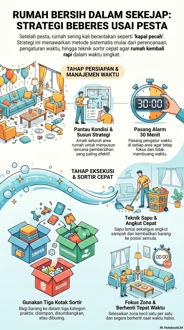 Cara cepat bersihkan rumah.
