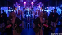 Pengunjung memadati BXSea di Mall Bintaro Xchange, Tangsel, Banten, Kamis (28/5/2026). BXSea adalah destinasi edutainment akuarium raksasa yang menggabungkan konsep edukasi kelautan dan hiburan interaktif untuk segala usia.  