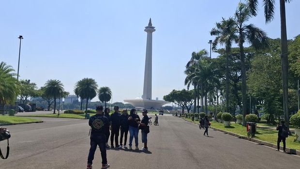Monas Kawan wisata Monas, Jakarta Pusat, Kamis (28/5/2026).
