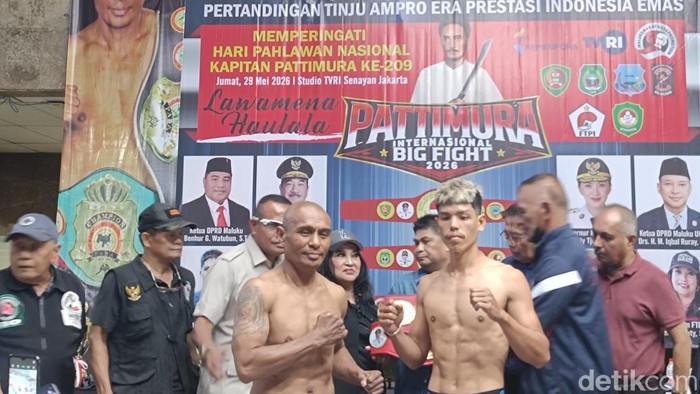 Pattimura International Big Fight 2026 akan digelar besok.