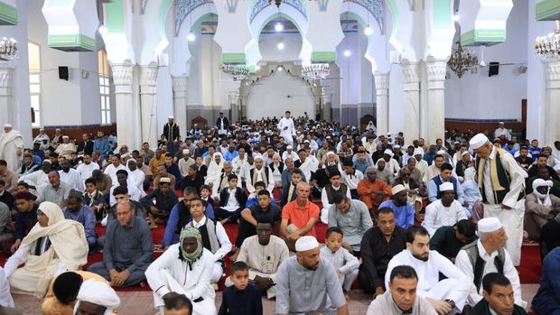 Perayaan Idul Adha di Libya, potong hewan kurban tidak di masjid tapi di rumah Perayaan Idul Adha di Libya, potong hewan kurban tidak di masjid tapi di rumah