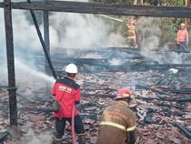Rumah di Jiken Blora Hangus Dilalap Api, Diduga Dibakar Pemiliknya
