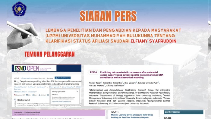 Rilis UMB atas kasus dugaan riset palsu