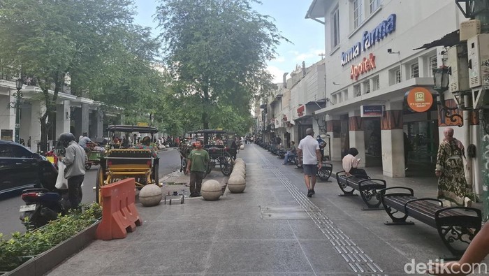 Suasana Malioboro Jogja pada libur H+1 Idul Adha, Kamis (28/5/2026).