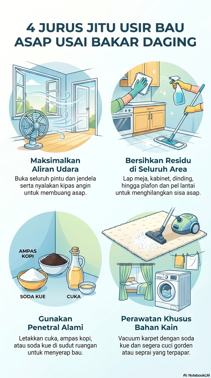 Cara Hilangkan Bau Asap di Rumah