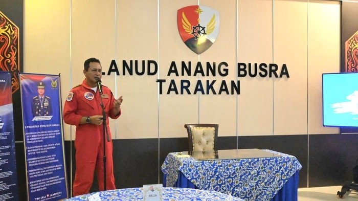 KSAU Marsekal Tonny Harjanto saat meresmikan SPPG di Lanud Anang Busra Tarakan, Jumat (29/5/2026).