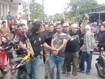 Pria Curi Motor di Makassar Diikat dan Diamuk Warga hingga Babak Belur