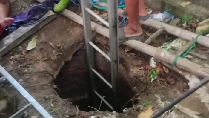 Lokasi setic tank yang membuat wanita di Situbondo terperosok