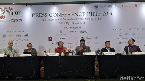 Press Conference Bali and Beyond Travel Fair (BBTF) 2026 di Bali International Convention Centre (BICC), The Westin Resort Nusa Dua, Bali, Sabtu (30/5/2026).