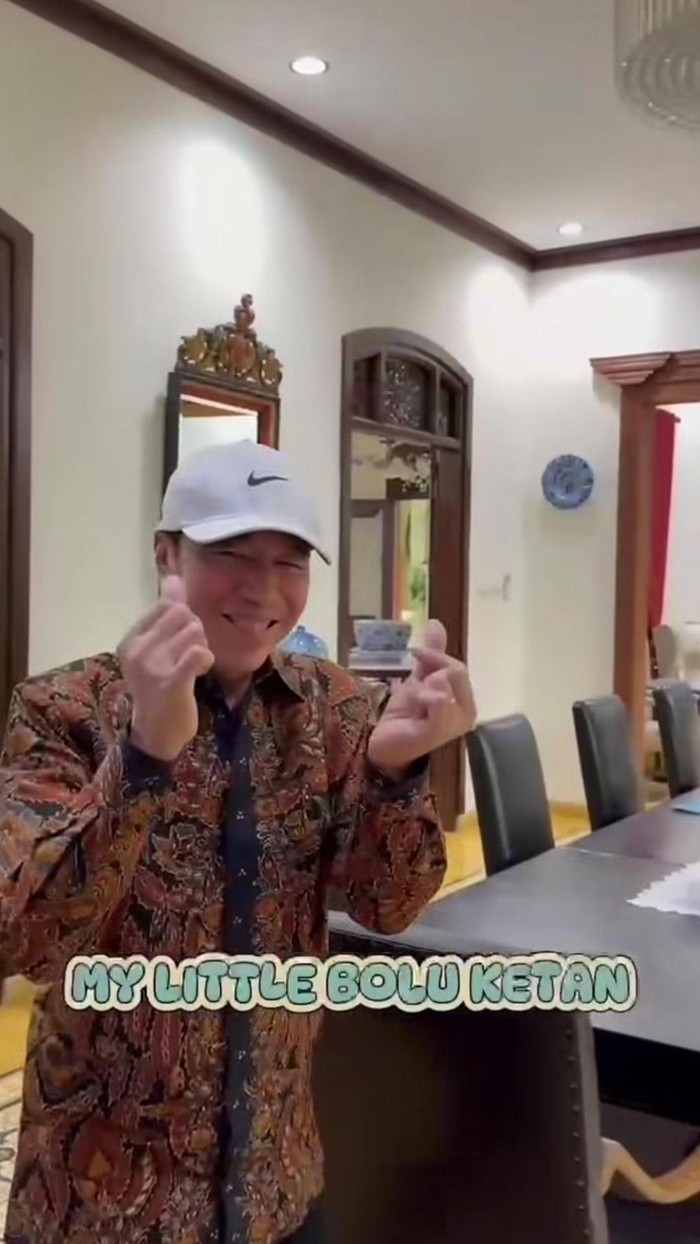 Demam lagu Mas Bahlil Ganteng sampai ke anak muda di solo. Bahkan mereka membuat video Mas Bahlil Ganteng di depan rumah Presiden ke-7 Joko Widodo (Jokowi) (Tangkapan layar IG Jokowi).