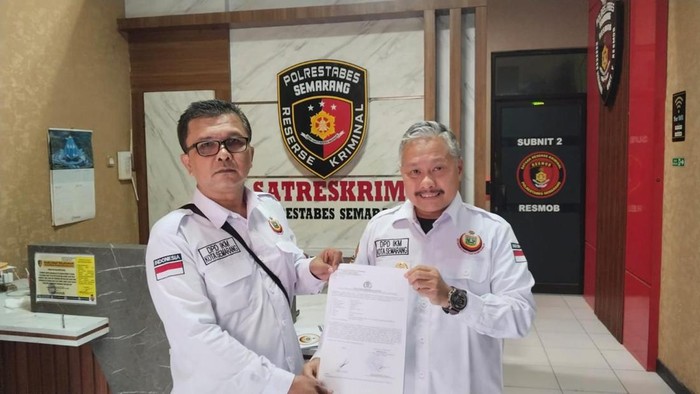 DPD IKM Kota Semarang melaporkan Abu Janda ke polisi karena diduga menghina Suku Minang. (dok.istimewa)
