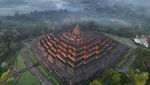 Jelang Waisak, Biksu Ikuti Ritual di Borobudur