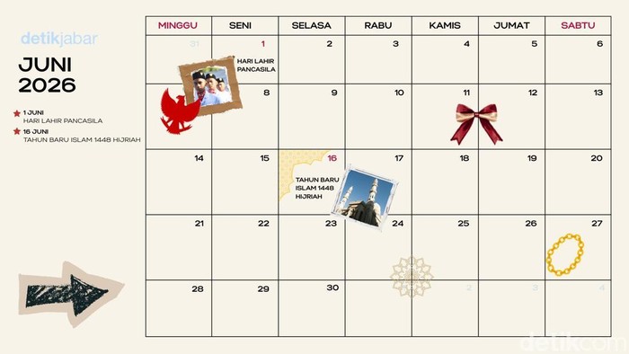 Kalender Juni 2026