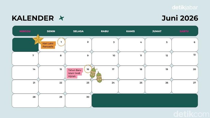 Kalender Juni 2026