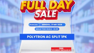 Transmart Full Day Sale! AC 1 PK Bisa Diskon Rp 1,6 Juta