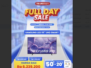 Diskon Menggiurkan Samsung Smart TV 55 di Transmart Full Day Sale